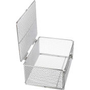 Panier avec couvercle d’acier Marlin 14" L x 10" W x 6 « H 0,25 » fil - acier inoxydable - Price Each pour Qté 1-4