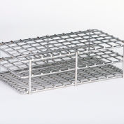 Rack à tube à essai en acier Marlin®, 316 acier inoxydable, 10"L x 5"L x 3"H