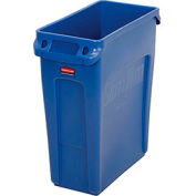 Contenant de recyclage Slim Jim® Rubbermaid® 1971257, 16 gallons, bleu