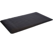 Mat Tech Industrial Deck Plate Ergonomic Mat, Black 2' X 60', PVC Foam & Surface