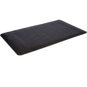 Mat Tech Industrial Deck Plate Tapis ergonomique, Noir 2'x75', MOUSSE PVC & Surface