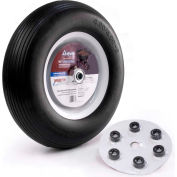 Martin roue 16" Flat 408RBPU31 brouette & chariot roue libre - 480/400-8 - Hub universel - 3/4" BB