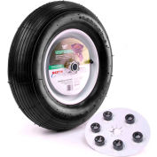 Martin roue 16" brouette & roue de chariot de jardin 408TTRIB32 - 480/400-8 - Hub universel - 5/8" BB
