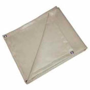 6' X 8' Heat Treated Fiberglass Welding Blanket, 18 oz. Beige - BIS-18-0608