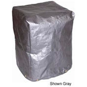 48" L X 48" W X 60 « H, couverture de polyéthylène de 5 faces de Machine, 7 oz noir - MCB-P11