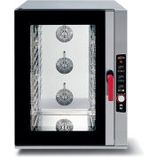 Axis Combi Oven, 38-9/16"W x 34"D x 35"H, 208-240V, 63.63A, 6 Shelves, Manual Controls