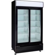 Kool-It KSM-36 - Présentoir réfrigéré, portes en verre 2 36 pi3, noir, 79-1/2" H x 44-1/2" W
