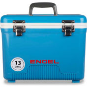 Engel®: UC13B Cooler/Dry Box 13 Qt., Bleu, Polypropylène