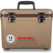 Engel®: UC13T Cooler/Dry Box 13 Qt., Tan, Polypropylène