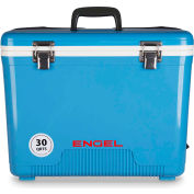 Engel®: UC30B Cooler/Dry Box 30 Qt., Bleu, Polypropylène