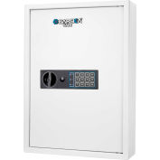 Barska AX13262 100 Keys Keypad Wall Key Safe 15-3/4"W x 21-3/4"D x 4-3/4"H, White, Steel