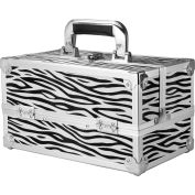 Barska BF11986 Chéri Bliss Cosmetic Case CC-100, Aluminium, Zèbre, 12"L x 8"W x 8"H