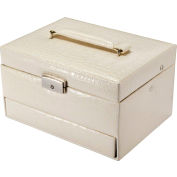 Barska BF12502 Chéri Bliss Jewelry Case JC-300, Aluminium, Crème, 11"L x 9"W x 9"H