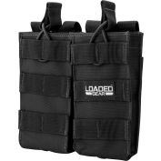 Barska BI13000 Loaded Gear CX-850 Double Mag Pouch, Noir