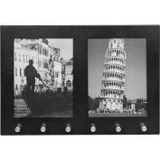 Barska deux Section 4 "x 6 » photo Wall Mount image w/6 positionner porte-clés, 11-11/16 » Wx1-11/16 « Dx8 » H