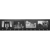 Barska quatre Section 4 "x 6 » photo Wall Mount image w/12 positionner porte-clés, 28 « Wx1-1/2 » Dx6-1/2"H