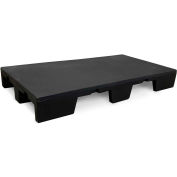 Palette de pont fermée empilable MasonWays™, 2 voies, 36"x 36 », capacité statique de 1000 lb, noir