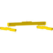 M&W 72-120 » Economy H-Beam Réglable Longueur, Jaune, 126"L x 40"W x 36"H, 685lbs, 8000 Lb. Capacité