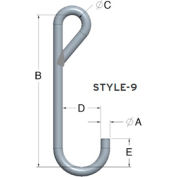 M&W 3/8 » X 12 » Longueur de travail J-Hook Style 9