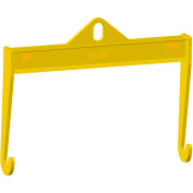 M&W 36 » Dia. X 50"L Roll Lifting Beam, Jaune, 18"L x 40"W x 56"H, 370lbs, 10000 Lb. Capacité