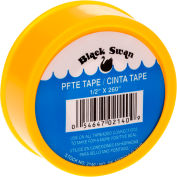 Black Swan PTFE Tape - Yellow - Gas Line, China - 1/2" X 260" - Pkg Qty 12