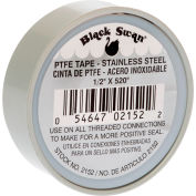 Black Swan PTFE - Tape - Gray Stainless Steel, 1/2" X 520" - Pkg Qty 12