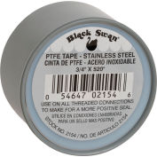 Black Swan PTFE - Tape - Gray Stainless Steel, 3/4" X 520" - Pkg Qty 12