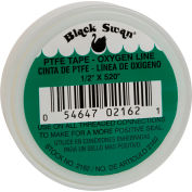Black Swan PTFE - Tape - Green Oxygen - U.S.A., 1/2" X 520" - Pkg Qty 12