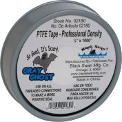 Black Swan PTFE Tape - Gray Ghost, China - 1/2" X 1000" - Pkg Qty 63