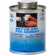 Black Swan Wet-Or-Dry PVC Cement (Blue) - Medium Bodied, 1 Pt - Pkg Qty 12