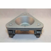 Bond® en fonte coupe triangulaire Dolly 2127 - Semi acier roues - capacité 450 lb