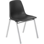 Chaise de pile coque poly - noir, qté par paquet : 4