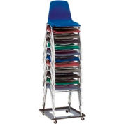 Interion® Dolly universelle pour les chaises empilantes - 10 chaises Capacité