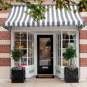 Awntech NT22-10GW Window/Entry Awning 10-3/8'W x 2-9/16'H x 2'D Gray/White