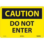 Global Industrial™ Caution Do Not Enter, 10x14, Aluminum