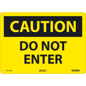 Global Industrial™ Caution Do Not Enter, 10x14, Rigid Plastic