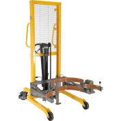 Portable Drum Lifter & Positioner With 53" Lift/Rotate Clamp Cradle, 550 Lb. Capacity