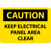 NMC C167P OSHA signe, garder l’attention panneau électrique espace clair, 10 "X 7", jaune/noir