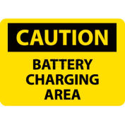 NMC C97RB OSHA Sign, Caution Battery Charging Area, 10" X 14", Yellow/Black