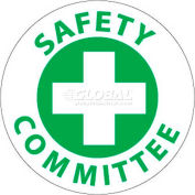 NMC HH11 casque emblème, Comité de la sécurité, 2" dia., blanc/vert
