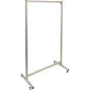 National Marker Mobile Cart For Signs & Shadow Boards, Up To 72"H x 48"W, Anodized Aluminum Frame