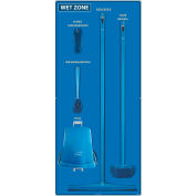 National Marker Wet Zone Shadow Board Combo Kit, Bleu/Noir,68 X 30, Aluminium - SBK116AL