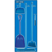National Marker Dry Zone Shadow Board Combo Kit, Bleu/Bleu,68 X 30, Aluminium - SBK131AL