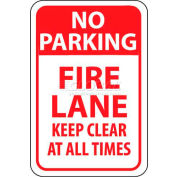 NMC TM47G signe de la circulation, aucune voie de feu Parking garder clairement à tout moment, 18 "X 12", blanc/rouge