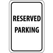 NMC TM5G panneau de signalisation, réservé un Parking, 18 "X 12", blanc/noir