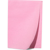 Dossards dukal Patient, Tissu 2 plis / Poly 1 plis, 13 » x 18 », Mauve, 125/PK, 4 PK/Case