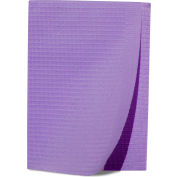 Dossards dukal Patient, Tissu 2 plis / Poly 1 plis, 13 » x 18 », Lavande, 125/PK, 4 PK/Case