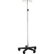 Support Tech-Med IV, 4 crochets, 5 roulettes, 23 » x 45 » x 5-1/2 », acier inoxydable