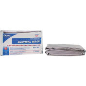 Dukal Survival Wrap, 52 » x 84 », Argent, Réfléchissant la chaleur, 250/Boîtier