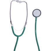 Tech-Med Stethoscope, Single Head, 22", Green